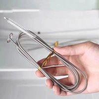 1/2/3/4/5pcs Refrigerator Drain Dredge Cleaning Long Refrigerator Scrub Brush Water Dredging Tool Water Tube Cleaning Coil Brush