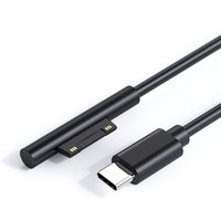 1.5m Type C Power Supply Charger Adapter 65W 15V 3A PD Fast Charging Cable for Microsoft Surface Pro 8/7/6/5/4/3 Book/Book 2