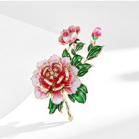 Chinese Style Temperament Elegant Peony Flower For Women Luxury Exquisite Vintage Bouquet Brooch Pin Party Accessory Friend Gift