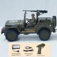 Upgrade JJRC C8815 RC Car 1:10 Military RC Truck Crawler 1940 Willys Jeep 2.4G 4WD Remote Control Car Vehicle Model Car Toy Gift