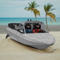 RC Super Sprint Jet Boat Mini Remote Control Boat Model Speedboat Toy Gift Mini Jet Boat Model DIY Handmade Ship Model
