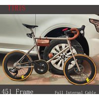 TIRIS- XL3 Small Wheel Bicycle Frame, 451 Full Internal Cable, Road Commuting and Leisure Bike, Customized Frame,Custom