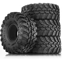 RED SPIDER 4Pcs 2.2in Crawler Tires Oversized 136mm Rubber Tyre For 1/10 Rc Crawler Car Traxxas Trx4 Axial Scx10 Yikong Wrangler