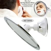 360 Rotation Fogless Suction Cup Shower Shave Make Up Fog Free Mirror-Best Shaving Mirror for Bathroom Travel