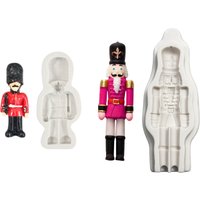 Christmas Guard 3D Shape Resin Silicone Mold DIY Cake Chocolate Mousse Dessert Bread Fondant Mold Kitchen Baking Decorating Tool