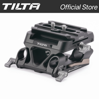 TILTA 15mm LWS Arca Manfrotto Dual Baseplate Kit 2in1 Snap-In Design ARCA and Manfrotto Quick Release Plates TA-DBPK-B