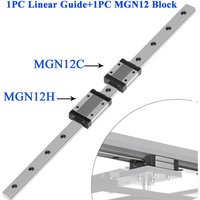 Roulement de guidage linéaire 12mm, rail linéaire l'inventaire + MGN12H ou MGN12C nuits imprimante 3D MGN12 100 150 200 250 300 350 400 450 500 550