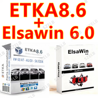 Elsawin 6.0+ ETKA 8.6 Support ForV/W+AU//DI+SE//AT+SKO//DA Auto Repair SoftwareGroup Vehicles Electronic Parts Catalog