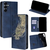 Painted Magnetic Flip Leather Wallet Case For Samsung Galaxy S26 Ultra S25 FE Galaxy S24 S23 S22 S25 Edge S26 Plus Protect Cover