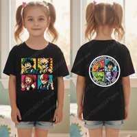 My Hero Academia T-Shirt Deku&Bakugo&Todoroki Anime Graphic T-Shirt Fan Gift Tee Summer Children Adult High Quality T-shirt