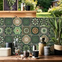 Self Adhesive European Tile Wall Sticker PVC Waterproof Ceramic Pattern For Kitchen Bathroom Wall Sticker