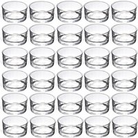 Small Clear Glass Tealight Candle Holders,Tealight Holders Bulk Use For Weddings Parties Dinner,for 1.5" Tealight