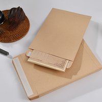20/40Pcs Brown Self-Seal Kraft Paper Envelopes, Vintage Brown Paper Envelopes for Mailing Documents Storage Office Supplies