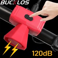 AliExpress BUCKLOS Electric Bicycle Bell Type-C Recharge Bike Bell 120dB Mountain Bike Horn Ultralight Portable Bicycle horn