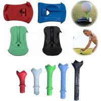 Plastic Hinged Turf Base Golf Training Tees Stand Stable Durable Ball Tees Holder for Long Lasting Enduring Performance
