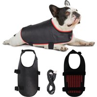 Pets Red Light Therapy Belt, LED Infrared Light Therapy for Dog and Cat with 128 LEDs 660&850 nm,Wearable Device for Pain Relief
