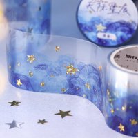 Tape 35mm*2m Watercolour Swoosh Hot Stamping Tape Handbook Stationery DIY Handmade & Scrapbook Diary Decorative Washi Tape
