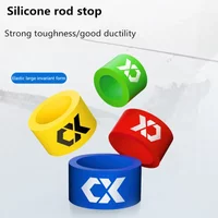 New type of luminescent silicone rod stop ring outdoor fishing rod anti slip ring 11mm-21mm rod ring fishing gear tool