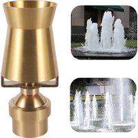Brass Bubbler Jet Fountain Cedar Air-Blended Bubbling Fountain Nozzle Garden Tank Pond Landscape Decoration Fountain 3/4"1"1.5"2