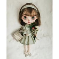 2025 5pcs Spring OL style Blythe hair hoop/shirt/skirt/bags/stockings 1/6 30cm(Fit for azone,Pullip,Ob22/24/26, Licca)