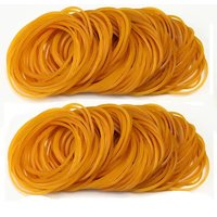 100/300/1000PCS Yellow Rubber Bands High-elasticity Durable High-temperature Resistant For Office Packaging Elastic Latex Bands