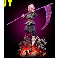 JT Statue 44.5cm/17.52inch Dragon Ball Z Zamasu Figure Led Base Black Goku Super Saiyan Action Figure Collection Model Toys Gift