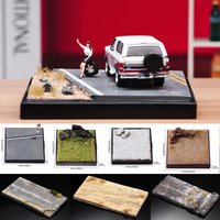 10.5/19CM Miniature Car Scene Display Model Decorative Background Figure Doll Vehicle Display Base MicroPhotography Prop Toys