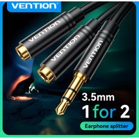 Vention Aux Cable 3 5 Jack Cable Headphone Splitter Audio Splitter Jack 3.5 Cable Male to Female Double Jack for Laptop Speaker