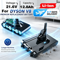Für Dyson V8 Absolute Handstaubsauger für Dyson V8 SV10 Akku 21,6V 12800mAh Ersatzakku. Ersatzakku 2.