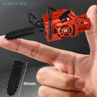 HOT! 1Pcs Bag Decoration Cartoon Rope Pulling Chainsaw Shape Pendant Keychain Charm Model Forest Fire Fighting Souvenirs Gifts