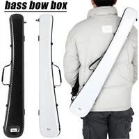 IRIN Double Bass Bow Case/Box Carbon Fiber Hold 2pcs Bows Strong Bass String Instruments Accessories