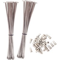 AliExpress NONE 20Sets 14G Bicycle Stainless Steel Spokes With Copper Nipples Mountain Road Bike Spokes 150-307mm Cycling Rays Repair Tool