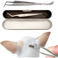 Dual-Tipped Tick Remover Pet Flea Catcher Tool Professional Tick Removing Tweezers Stainless Steel Pet Dogs Cats Ticks Remover