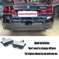 For BMW 5 Series G30 G31 Exhaust Tail Pipe 2018-2023 525i 530i 540i Upgrade 550 540i M Performance Muffler Tip