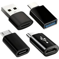 USB-C to C Adapter OTG Data Charging Converter Micro Female to C, suitable for mobile phones, PC computer OTG USB C conversion