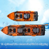 Inflatable Fishing Kayak Pedal Drive Electric Motor Modular Portable Lightweight Sit On Top Canoe Angler Water Sport Accessories