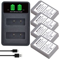 Batmax PS-BLS5 BLS-5 BLS50 Battery+LED Charger for Olympus M-5 OM-D E-M5 III E-M10 E-M10 III E-M10 IV E-PL8 E-PL9 E-PL10