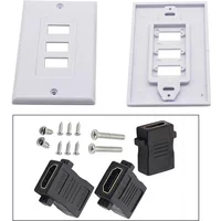 3Port USB 3.0 Usb3.0 Wall Plug Three Port HDMI-compatible Wall Plate Socket HD Usb3.0 VGA D-Sub Wall Mount Panel Outlet Jack