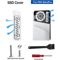 SSD Heatsink Dust Cover For PS5 Slim/Pro Game Console M.2 SSD Extension Slot Heat Dissipation Breathable Hole Aluminum Heat Case