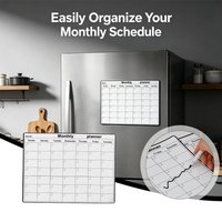 Magnetic Fridge Calendar Monthly Planner Whiteboard Refrigerator Message Memo Board Erasable Notice Pad Kitchen Decor Organizer