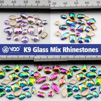 VDD 20 pièces de qualité supérieure AAAAA forme de taille mixte K9 verre cristal strass pierres à dos plat pour Nail Art bricolage artisanat décorations