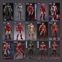 ZD Toys Iron Man Mark MK 1-7 17 21 28 42 43 45 46 85 Tony Stark Collectible Model Doll Action Figure Toy