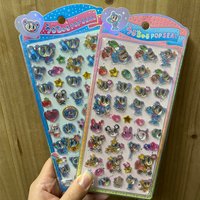 HOT Angel blue jelly stickers Japanese blue phone case Boys and girls DIY decorative stickers toys 3D relief stickers