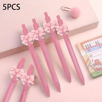 5 PCS Pink Black Cute Butterfly Pen For Birthday Wedding Valentine's Day Carnival Celebration Party Favor Gift Bag Filler Prize