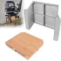 MJ-1-DP Mini Jack Plate with 4" Setback, Fits Outboard Motor Up to 35 HP, Cast Aluminum with Mounting Wood