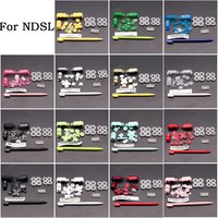 For DS Lite Replacement ABXY L R D Pad Cross Button For NDSL Full Set Button & Conductive Rubber & Touch Screen Pen