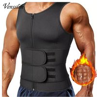 Vensslim Men Waist Trainer Sauna Vest Fitness Corset Abdomen Slimming Body Shaper Belly Reducing Shapewear Burn Fat Trimmer Belt