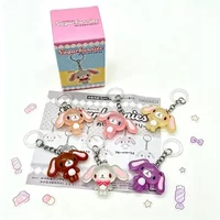 Anime-Actionfigur Sugarbunnies-Anhänger Blindbox Desktop-Spielzeug Schlüsselanhänger Sommer-Strandurlaub-Serie Ornament Geschenk