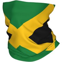 AliExpress NONE Custom Jamaican Flag Winter Headband Neck Warmer Women Men Ski Cycling Tube Scarf Patriotism Face Bandana Gaiter