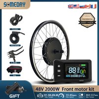 AliExpress NONE 48V 2000W Ebike Electric Conversion Kit Front Wheel Hub Motor for 20-29 Inch 700C Bicycle Compatible with S900 S966